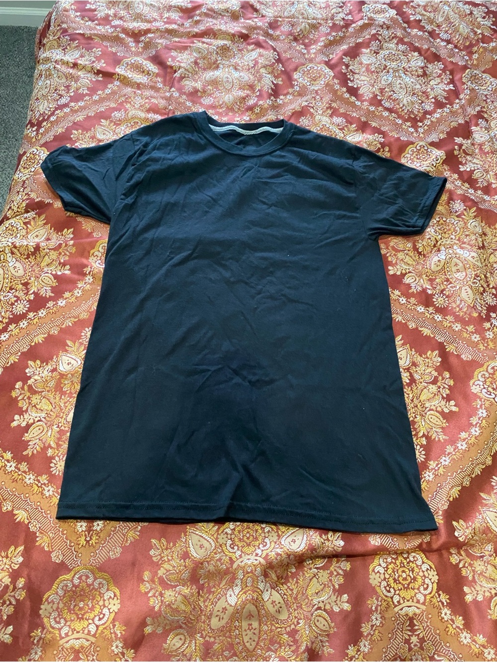Hanes Black Short Sleeve Crewneck Tee - Classic Fit